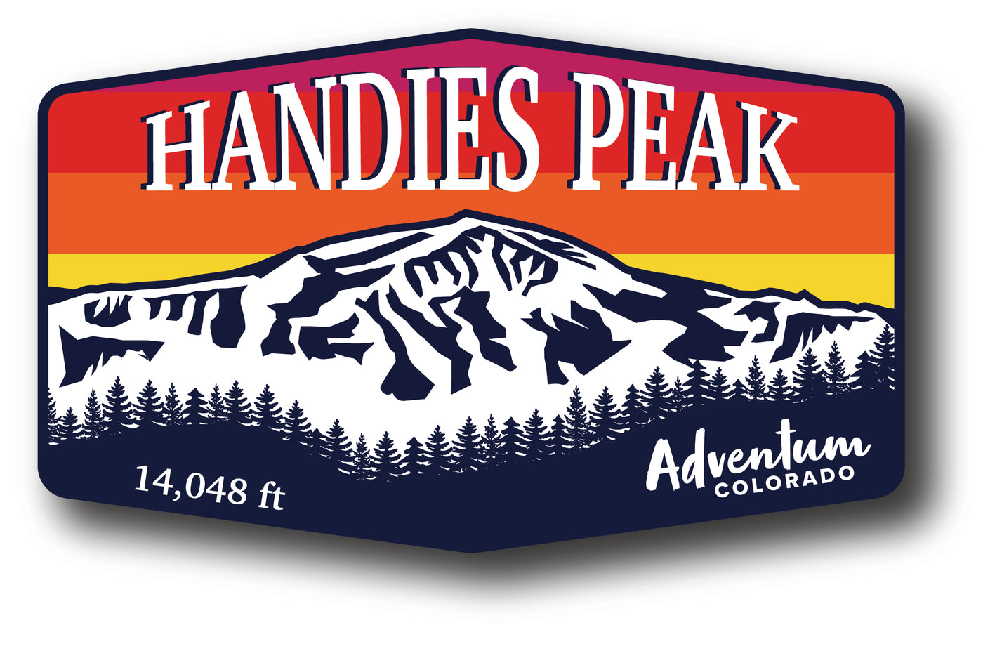 Handies Peak Sticker Adventum Colorado