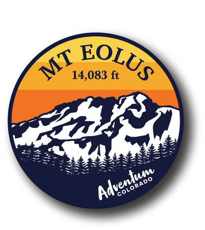 Mt  Eolus 14er circle sticker