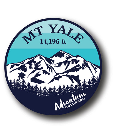 Mt Yale 14er circle sticker